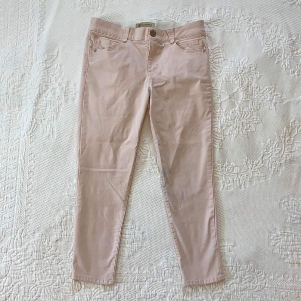 Democracy “ab” solution pale pink crop jeans, 12